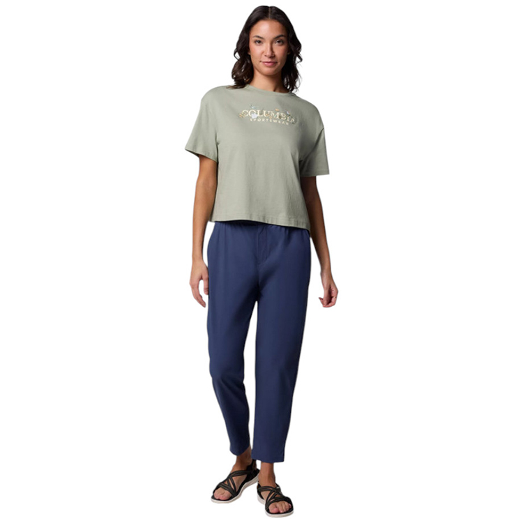 Tricou Columbia Rolling Bend Graphic Relaxed Crop Short Sleeve Shirt XS Gri Femei photo 4