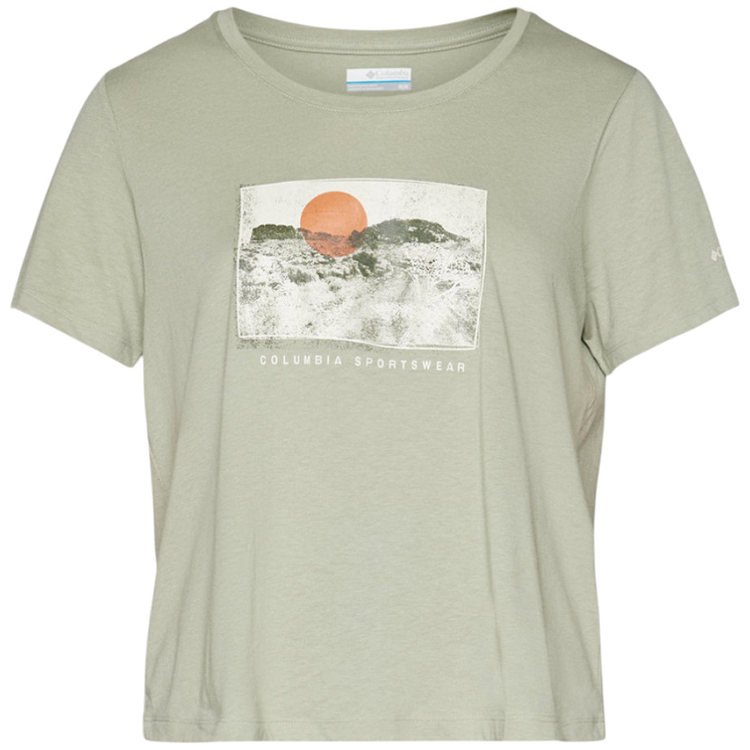 Футболка Columbia Ruby Springs Graphic Scoop Neck Short Sleeve Shirt XS Серый Женский photo 2