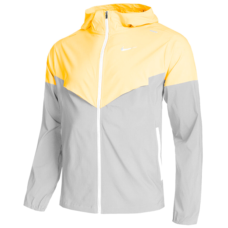 Мужская Ветровка Nike M NK RPL UV WINDRNNER JKT S Серый/Желтый photo 1