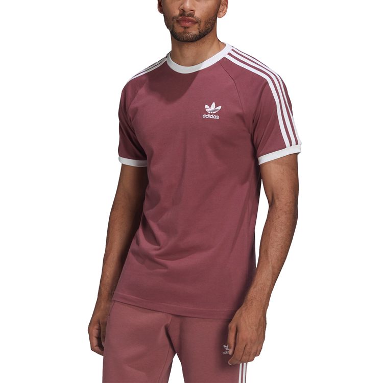 Tricou bărbătesc Adidas 3-STRIPES TEE M Bordo photo 2