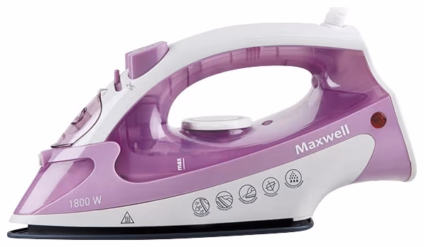 Утюг Maxwell MW3048, 240 мл, Белый/Розовый 