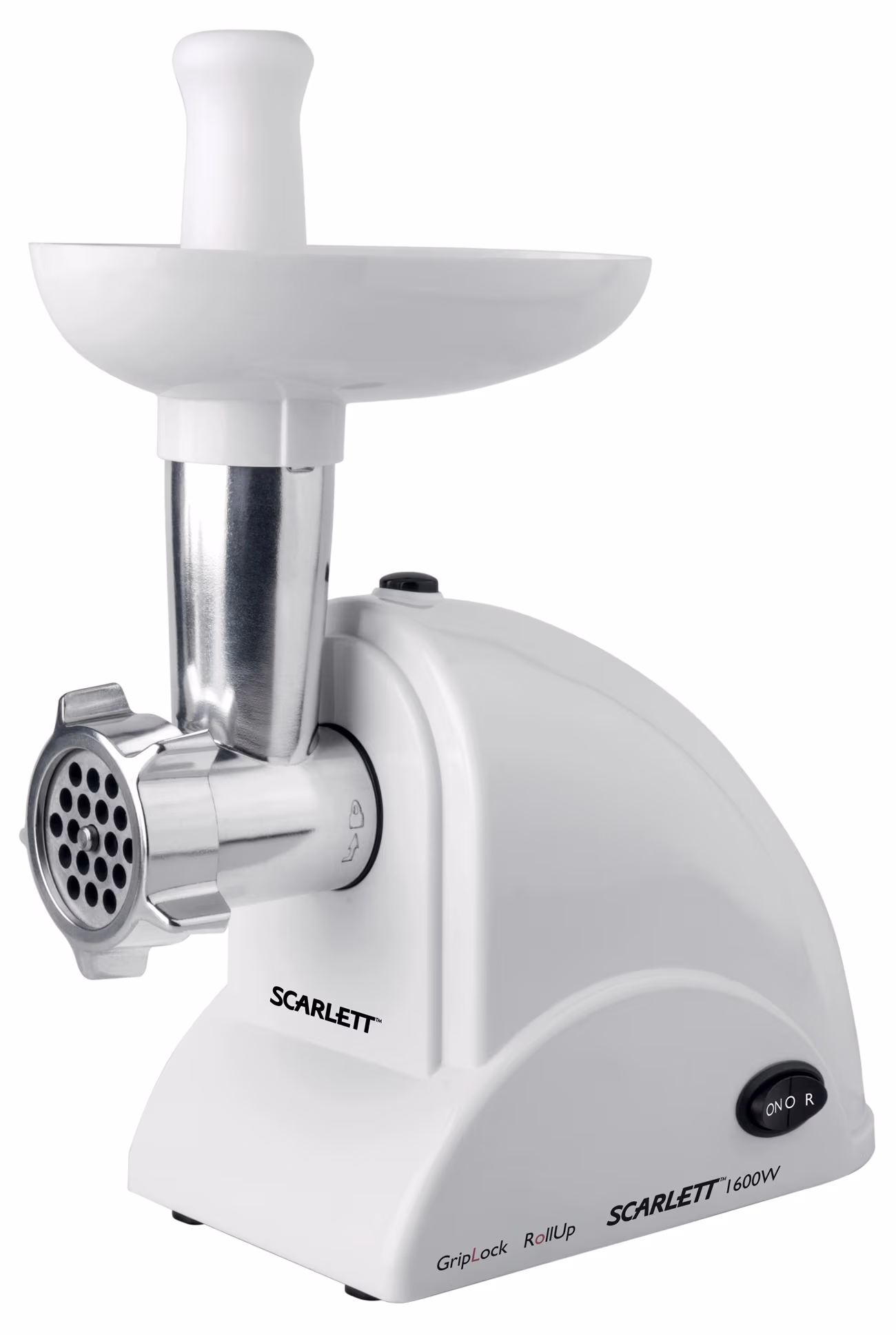 Мясорубка Scarlett SCMG45S48, 2.7 кг/мин, 1600 Вт, Белый