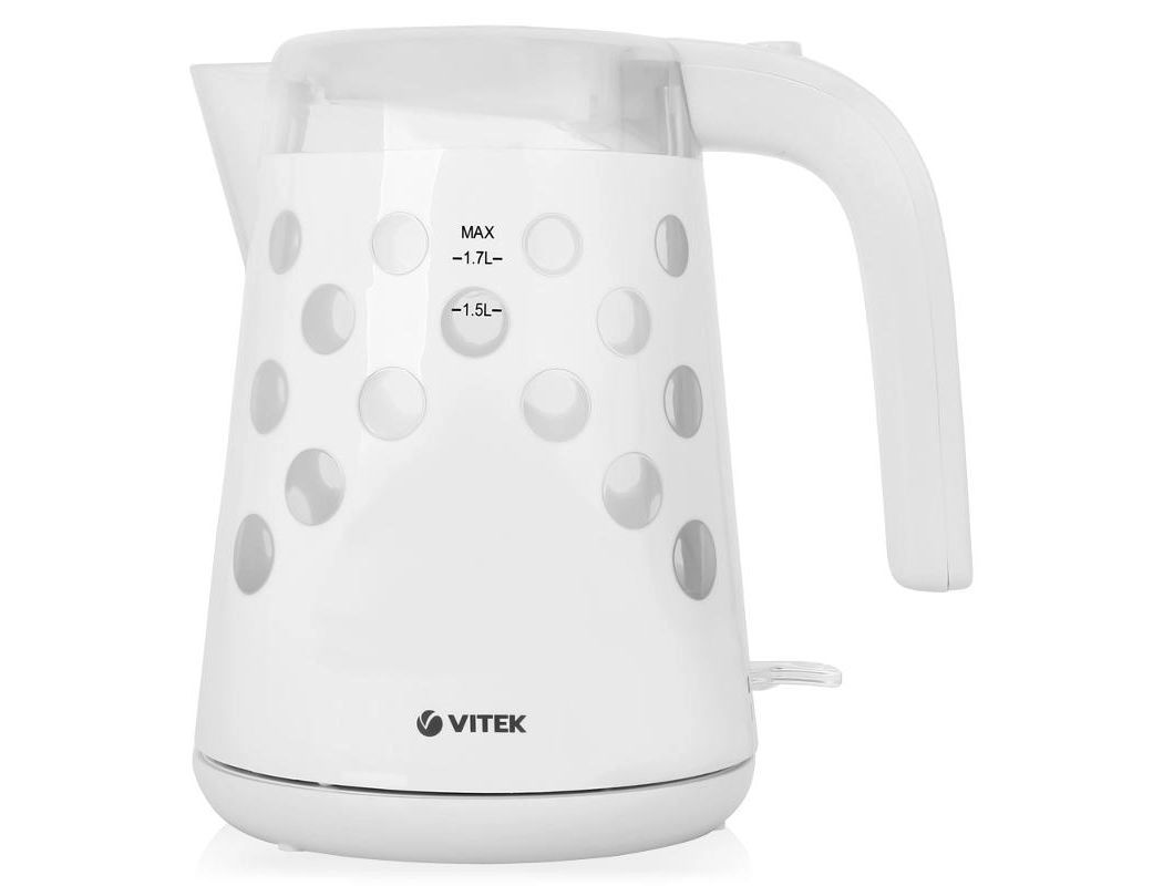 Fierbator de apa electric Vitek VT-7048 W, 1.7 l, 2200 W, Alb