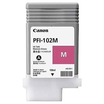 Ink Cartridge Canon PFI-102 M, magenta, 130ml for iPF500,510,600,605,610,700,710,720 photo 1