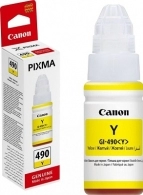 Ink Bottle Canon GI-490 Y (0666C001), yellow, 70ml for G1400/1410/G2410/G2411/G2415/G3410/G3411/G3415/G4411, 7000 p.