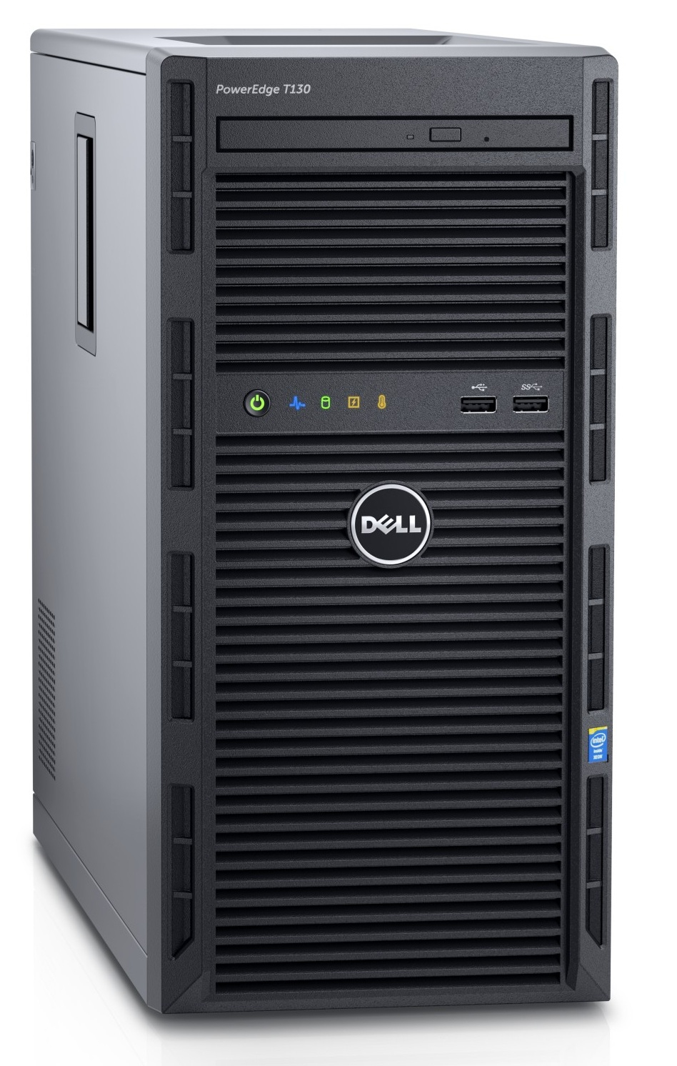 Dell PowerEdge T130 Tower, Intel Xeon E3-1220 v6 (3.0GHz, 8M Cache, 4C/4T, 80W), 8GB DDR4 UDIMM RAM, 2TB 7.2K RPM NLSAS HDD (up to 4 3,5" Cabled HDD), DVD-RW, PERC H330 RAID, iDRAC8 Basic, Broadcom 5720 DP 1Gb, 290W cabled PSU photo 2