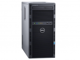 Dell PowerEdge T130 Tower, Intel Xeon E3-1220 v6 (3.0GHz, 8M Cache, 4C/4T, 80W), 8GB DDR4 UDIMM RAM, 2TB 7.2K RPM NLSAS HDD (up to 4 3,5" Cabled HDD), DVD-RW, PERC H330 RAID, iDRAC8 Basic, Broadcom 5720 DP 1Gb, 290W cabled PSU thumbnav 1