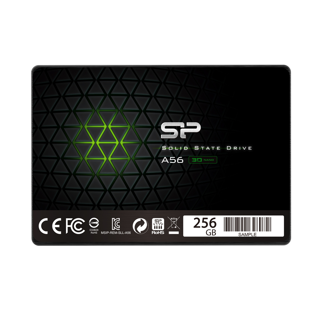2.5" SSD 256GB Silicon Power Ace A56, SATAIII, SeqReads: 560 MB/s, SeqWrites: 530 MB/s, Controller Phison PS3111, MTBF 1.5mln, SLC Cash, BBM, SP Toolbox, 7mm, 3D NAND TLC photo 1