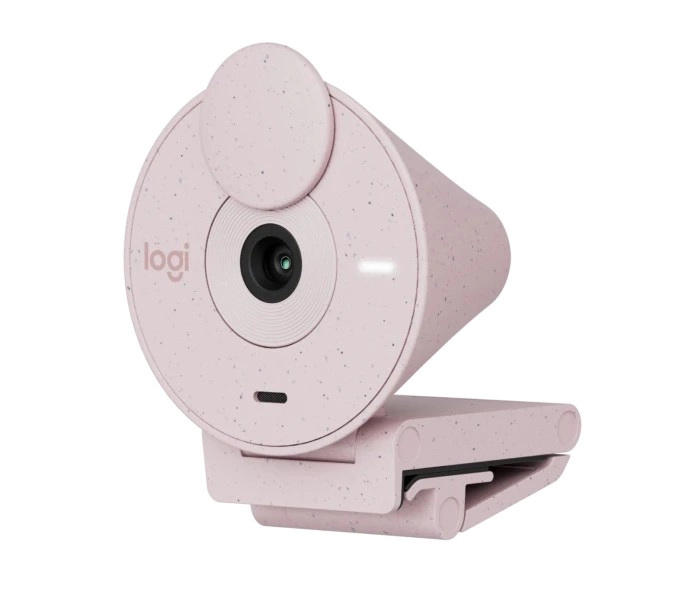 Camera Web Logitech Brio 300 / 1080p / auto light correction / noise-reducing mic / USB-C / Rose