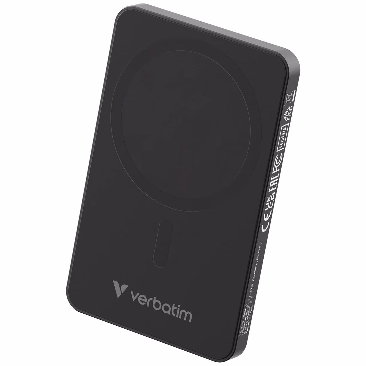 Магнитный беспроводной пауэрбанк Verbatim Charge'n'Go Essentials / 5000 mAh / Black 