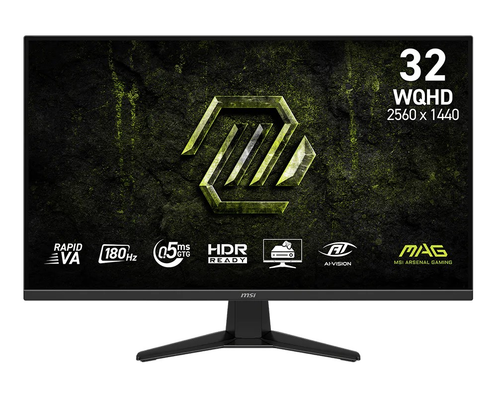 31.5” Monitor Gaming MSI MAG 325QF E18V/ QHD / 0.5ms / 180Hz / Black photo 1