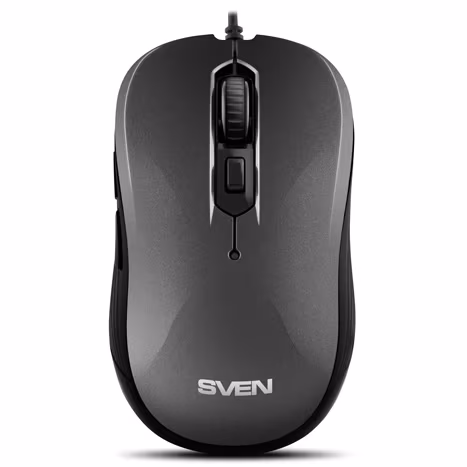 SVEN RX-520S, Optical Mouse, Antistress Silent 3200 dpi, USB, Dark Gray