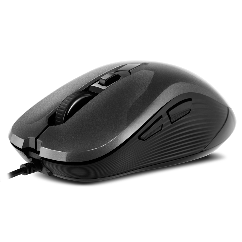 SVEN RX-520S, Optical Mouse, Antistress Silent 3200 dpi, USB, Dark Gray photo 5