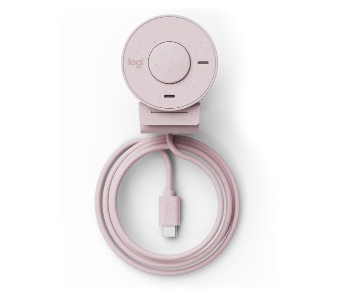 Веб-камера Logitech Brio 300 / 1080p / auto light correction / noise-reducing mic / USB-C / Rose photo 6