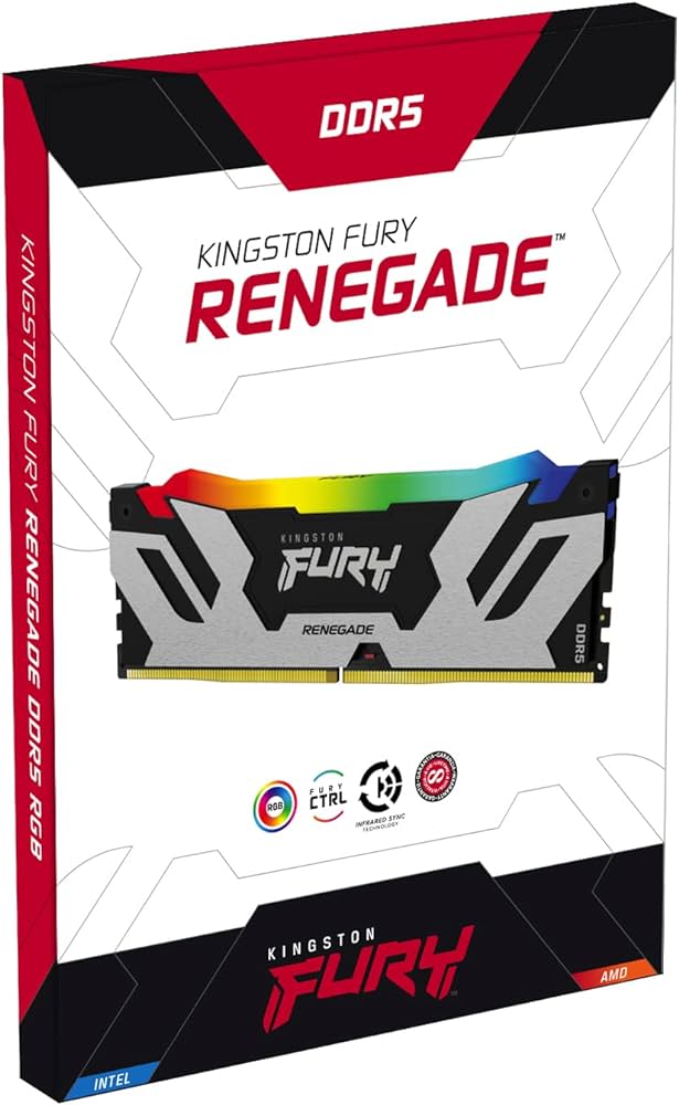Memorie operativa Kingston FURY® Renegade Silver RGB DDR5-6400 24GB photo 3