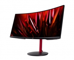 34.0" Monitor Gaming ACER XZ342CU [UM.CX2EE.P17] / 4K / Curved / 1ms / 165Hz / Black/Red thumbnav 3
