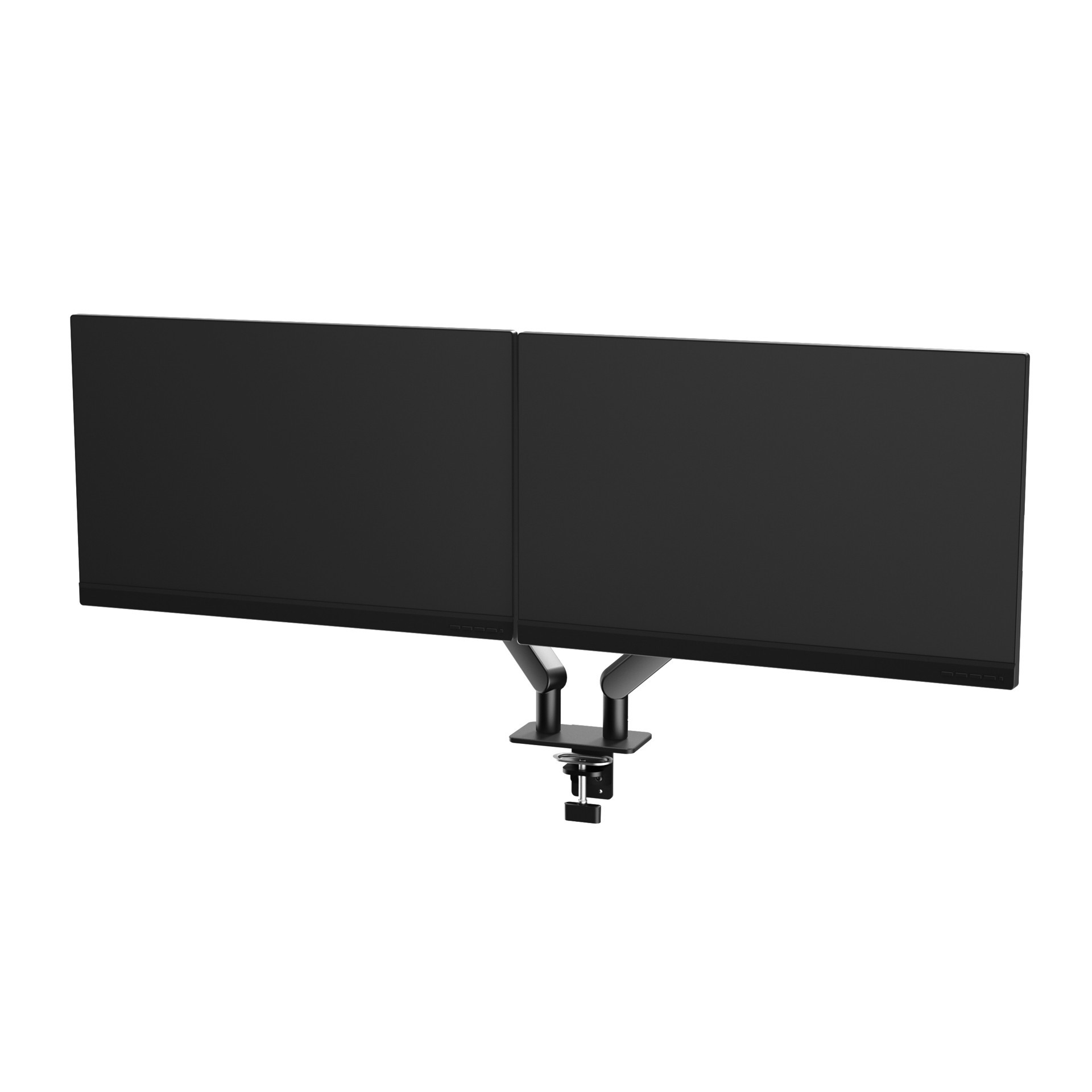 Arm for 2 monitors 17”-34” -  AOC AM420B Black, Desk Clamp/Grommet, Aluminum structure, Mechanical Gas Spring System, Height adjustment, Max.Load: 2-9kg, Tilt: '-90°~+85°, Swivel:180°, Rotation:360°, Hidden cable management, VESA 75/100 photo 3