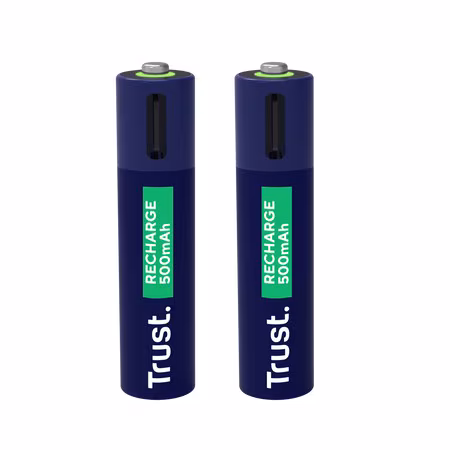 Trust Baterie reincarcabila USB-C AAA/ 500 mAh/  up to 800 charge cycles/  2 Pack