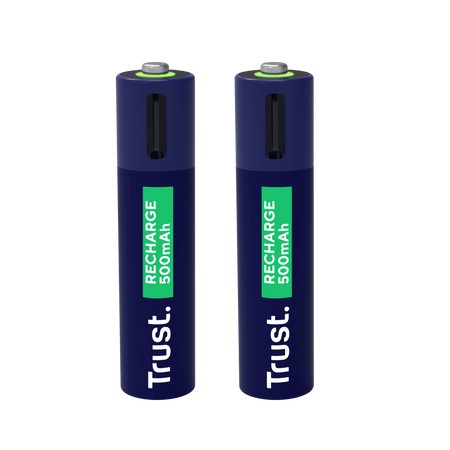 Trust Baterie reincarcabila USB-C AAA/ 500 mAh/  up to 800 charge cycles/  2 Pack photo 1