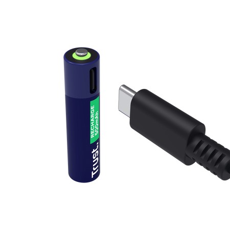 Trust Baterie reincarcabila USB-C AAA/ 500 mAh/  up to 800 charge cycles/  2 Pack photo 3
