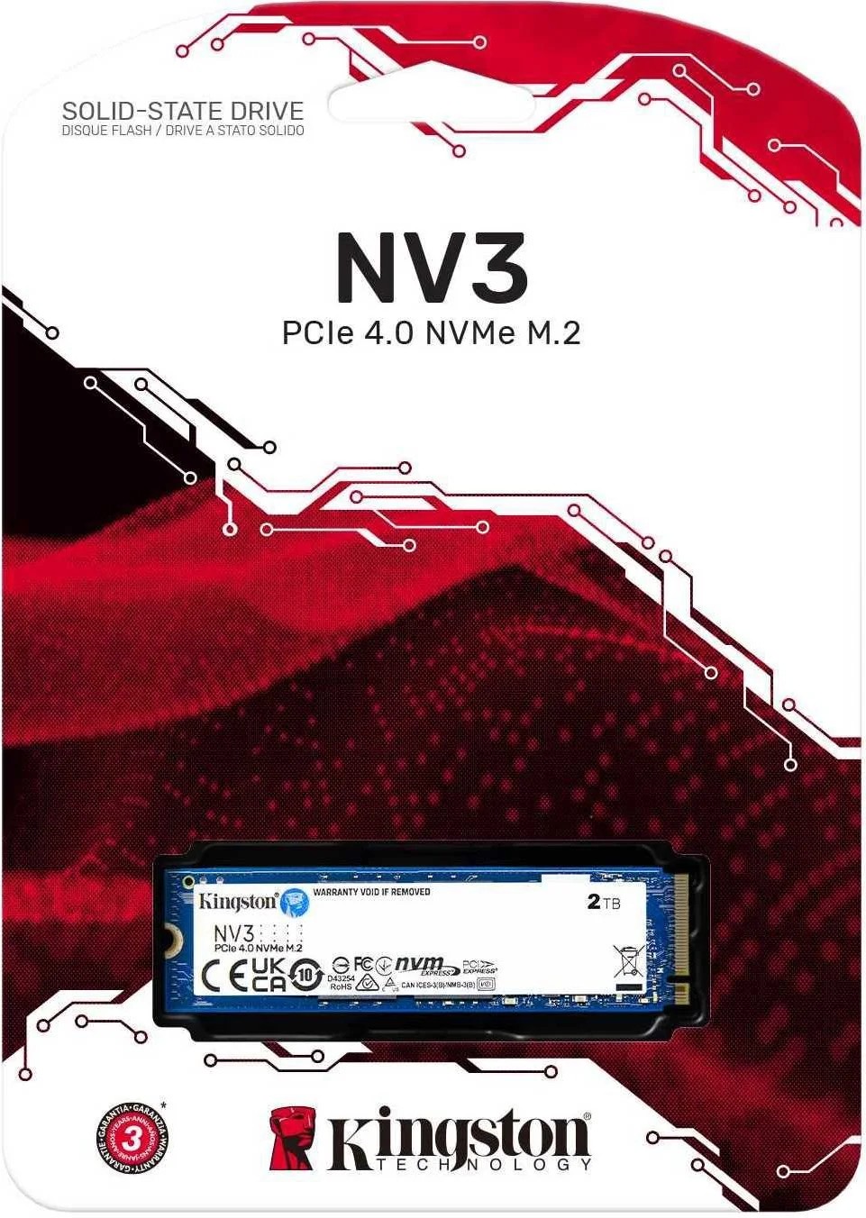 M.2 NVMe SSD Kingston NV3 4.0TB (SNV3S/4000G) photo 1