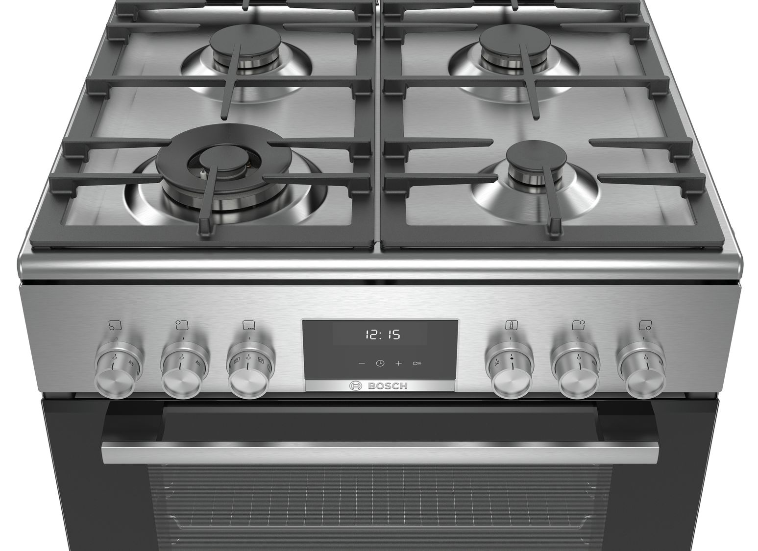 Плита газовая Bosch HXS59AI50Q / 4 конфорок / 60 см / Серебристый photo 2