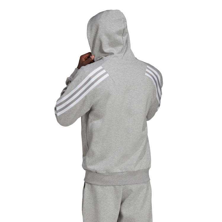 Hanorac pt bărbați Adidas M FI 3S FZ S Gri photo 3