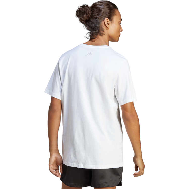 Tricou bărbătesc Adidas M BL SJ T S Alb photo 3