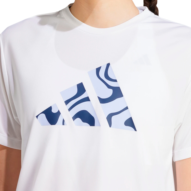 Tricou Adidas RUN IT BL TEE W / Femei / M / Alb photo 3