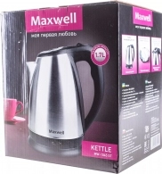 Чайник электрический Maxwell MW1049, 1.7 л, 2200 Вт, Серый