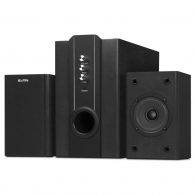 SVEN SPS-820 Black, 2.1 / 18W + 2x10W RMS, all wooden, (sub.4" + satl.3") thumbnav 1