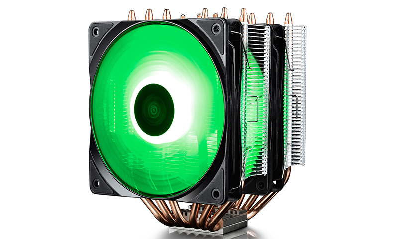 DEEPCOOL Cooler  "NEPTWIN RGB", 2xRGB LED Fans, Socket LGA1700(adapter needed)/2011/2066/LGA1200/1366/1155/1151/1150/775 & AM5/AM4/AM2/FM2, Dual-Tower, 2x RGB Led PWM fans: 120х120х25mm, PWM; 500~1500rpm, <27dBA, 56.5CFM, 4-pin, Hydro Bearing, Twin-Tower, photo 1