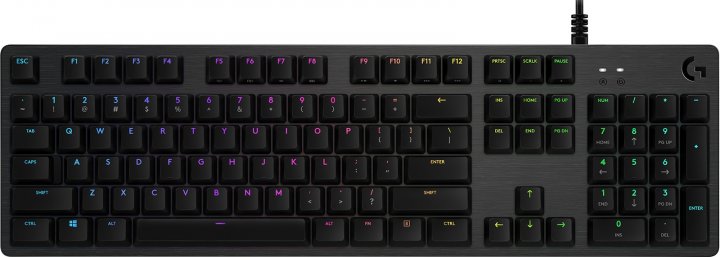 Logitech Mechanical Gaming Keyboard G512 Corded LIGHTSYNC - CARBON - RUS - USB - TACTILE photo 1