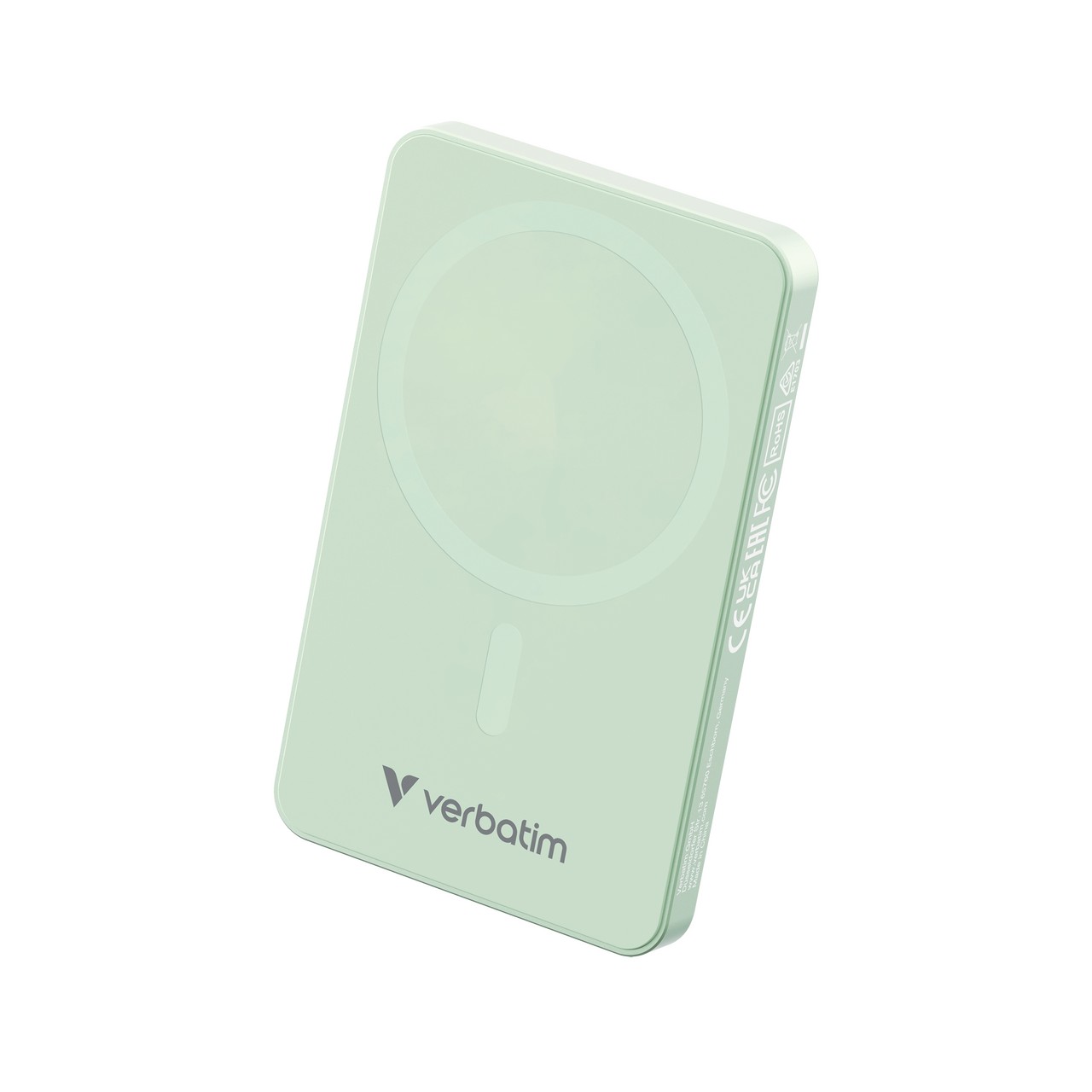 Магнитный беспроводной пауэрбанк Verbatim Charge'n'Go Essentials / 5000 mAh / Green photo 1