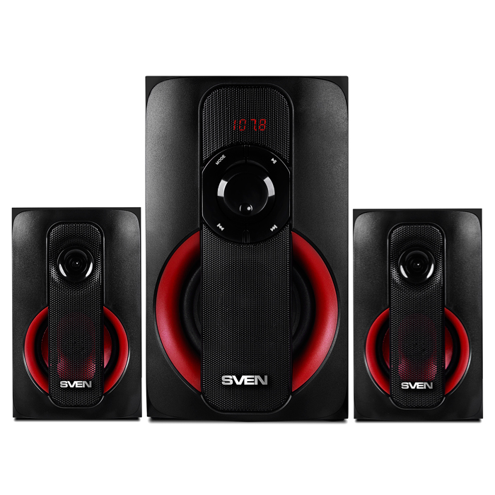 Колонки 2.1 SVEN MS-304 / 40W RMS / Bluetooth / FM-tune / USB Flash / SD card / Black photo 2
