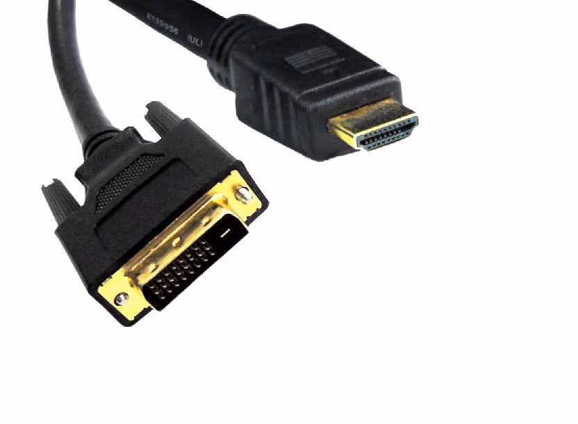 Cable HDMI-DVI - 1.5m - Brackton ”Basic” DHD-SKB-0150.B, 1.5m, DVI-D cable 24+1 to HDMI 19 pin, m/m, double-shielded 1080i, pastic plug,  golden contacts