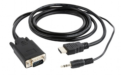 Адаптер Gembird  A-HDMI-VGA-03-6, HDMI to VGA photo 1