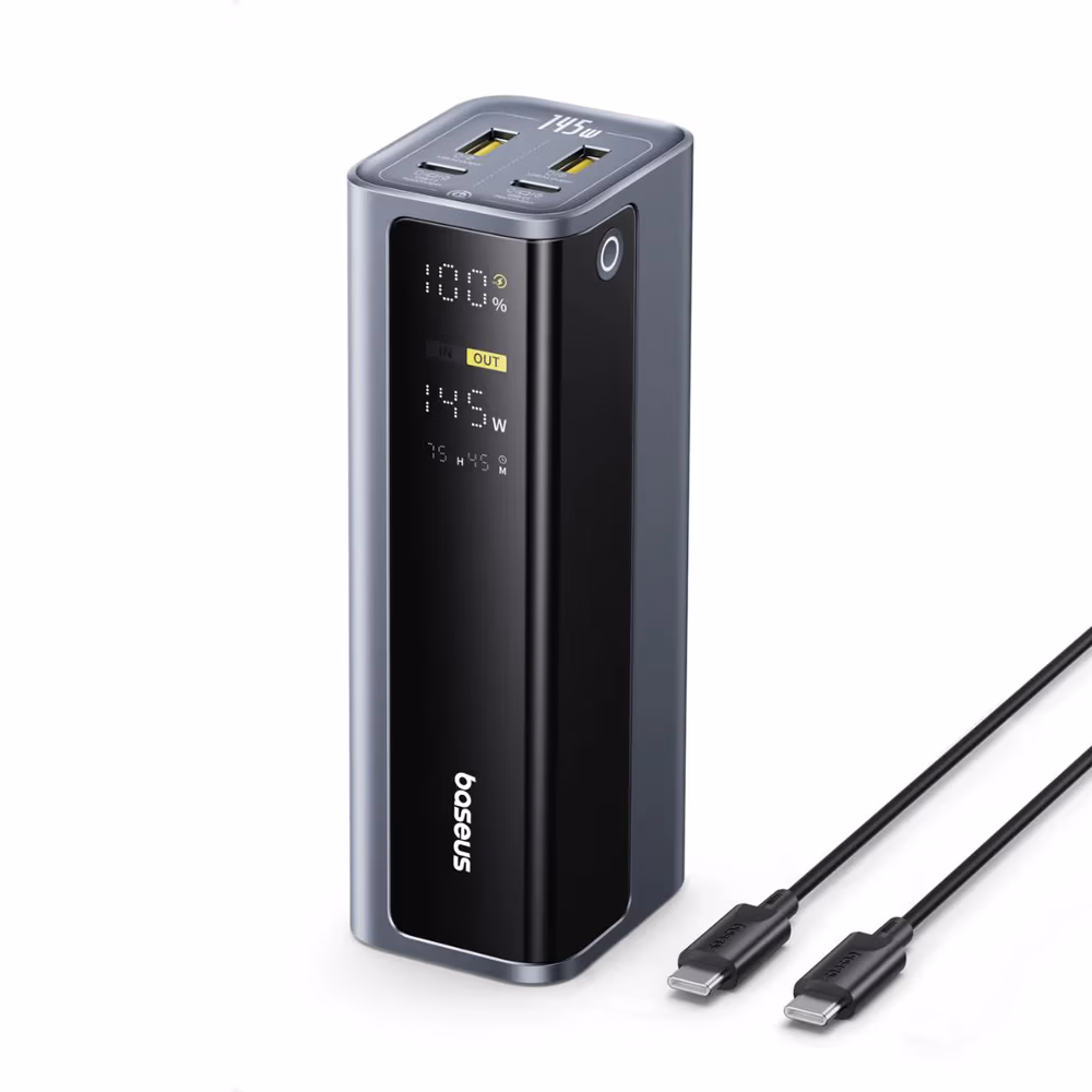 Внешний аккумулятор Baseus Power Bank 20800mAh 145W with Cable Type-C 0.3m,  EnerGeek GP12, Space Grey