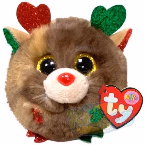 TY TY42517 Ty Puffies Fudge - Reindeer 8cm