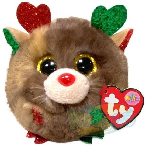TY TY42517 Ty Puffies Fudge - Reindeer 8cm photo 1