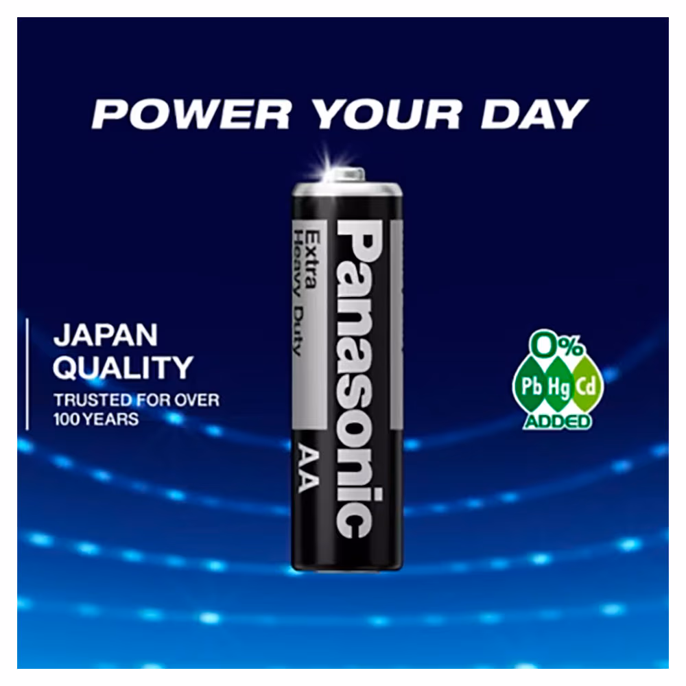 Батарейка Panasonic Extra Heavy Duty Zinc Carbon AA 4 (R6NPT/4B)