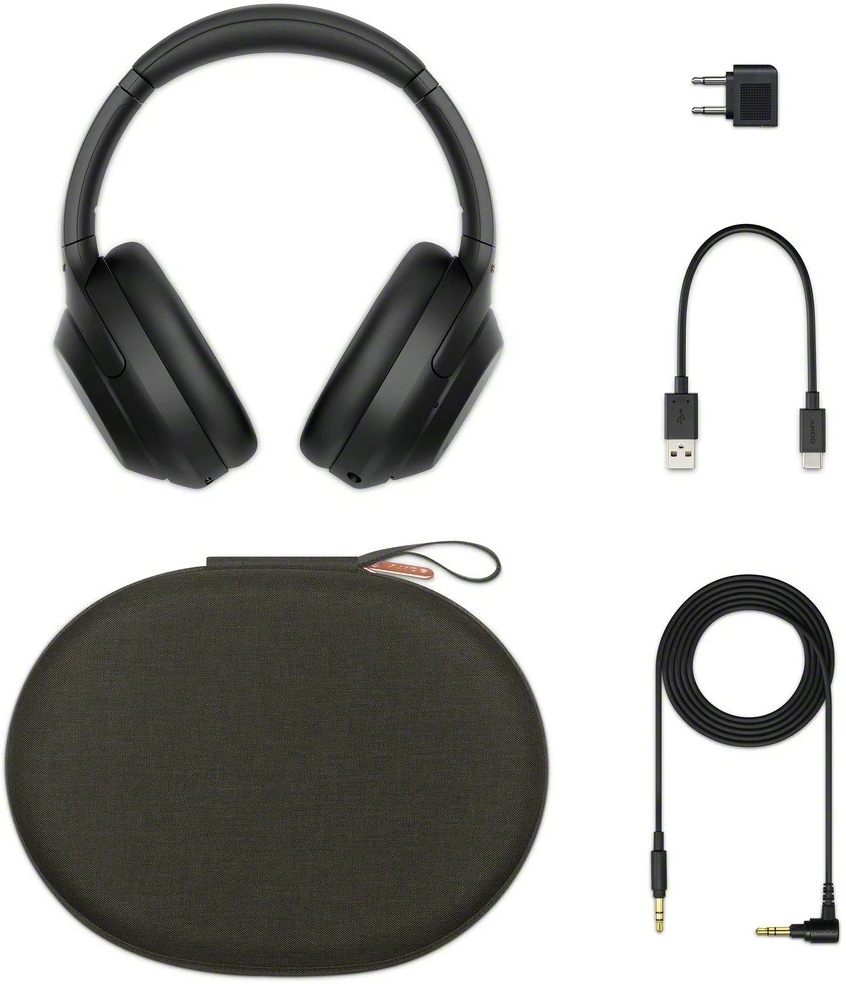 Наушники Sony WH 1000XM Black Беспроводные / Дом и Офис / Black photo 5