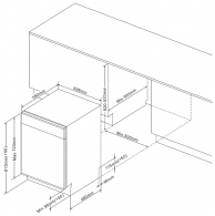 Mas. de spalat vase incorporabila Hansa ZIM634B, 4 programe, 59.8 cm, A++ thumbnav 2