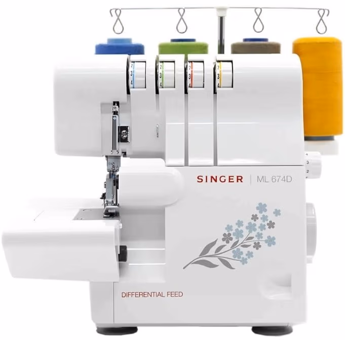 Оверлок Singer ML674D, 6 программ, Белый 