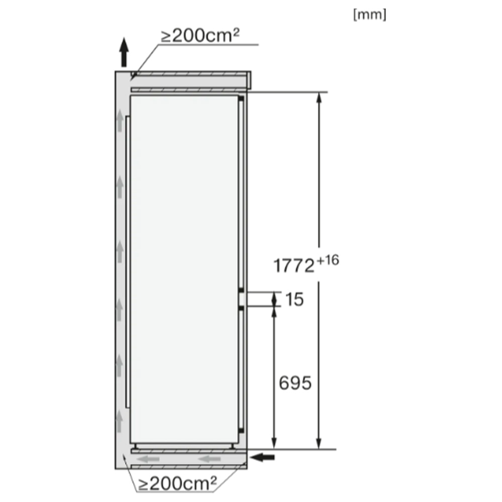 Frigider cu doua usi Miele KFN 7734 E / 253 l / 177 cm / E / Alb photo 6