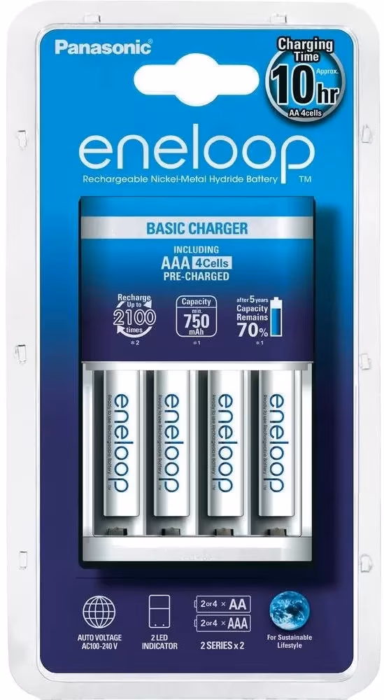 Incarcator AA/AAA Panasonic K-KJ51MCC04E + 4AAA 750mAh 