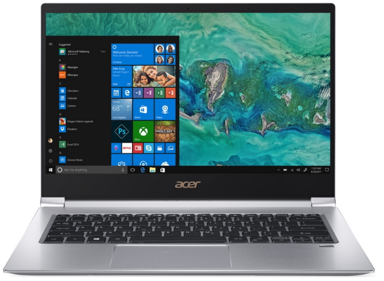 Ноутбук Acer Swift 3 Swift 3 Silver (SF314-56-754M) 14” / 8 ГБ / 256 ГБ / Core i7 / UHD Graphics 620 / Серебристый photo 1