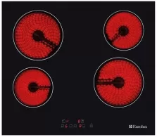 Встраиваемая  электрическая панель Eurolux HBKLV64T, 4 конфорок, Черный