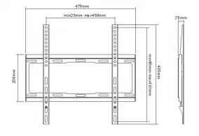 Крепление для LCD, LED, PDP Eurolux LEUP109-44T