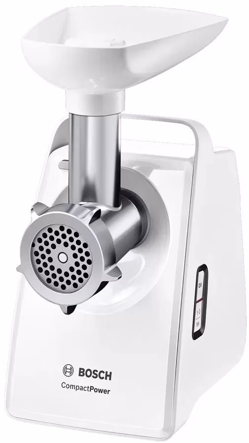 Мясорубка Bosch MFW3X14W, 2.5 кг/мин, 2000 Вт, Белый 